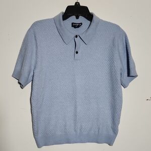 For The Republic Blue Polo Shirt with Classic Style